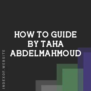 How to Guide by Taha Abdelmahmoud | Indexof