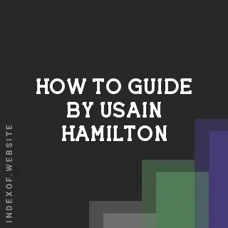 How to Guide by Usain Hamilton | Indexof