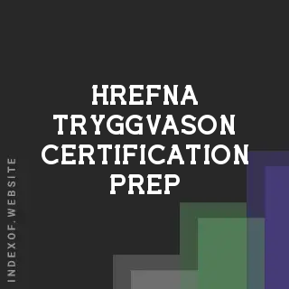 Hrefna Tryggvason Certification Prep | Indexof