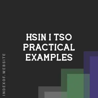 Hsin-i Tso Practical Examples | Indexof