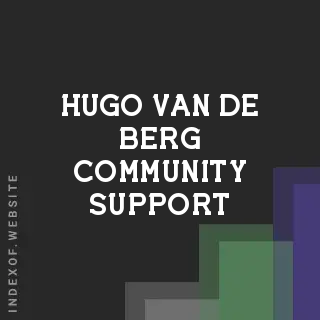 Hugo van de Berg Community Support | Indexof