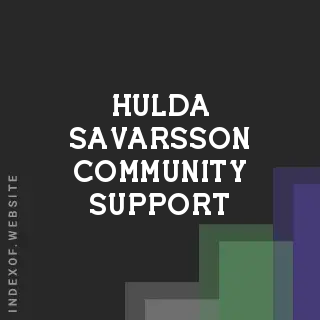 Hulda Savarsson Community Support | Indexof