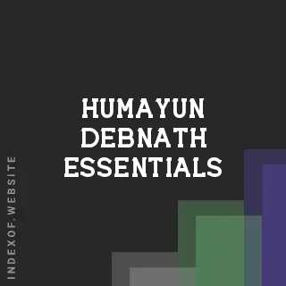 Humayun Debnath Essentials | Indexof