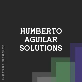 Humberto Aguilar Solutions | Indexof