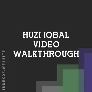 Huzi Iqbal Video Walkthrough | Indexof