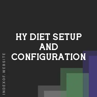 Hy Diet Setup and Configuration | Indexof