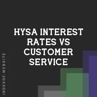 HYSA Interest Rates vs. Customer Service: Which Matters More in 2026?
