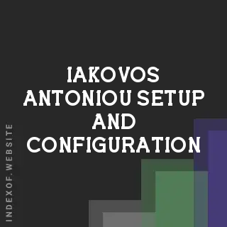 Iakovos Antoniou Setup and Configuration | Indexof