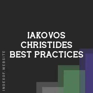 Iakovos Christides Best Practices | Indexof