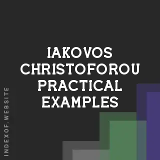 Iakovos Christoforou Practical Examples | Indexof
