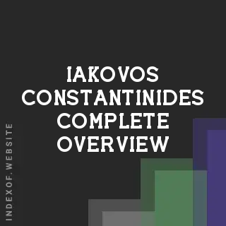 Iakovos Constantinides Complete Overview | Indexof