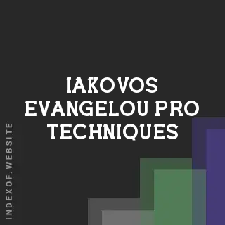 Iakovos Evangelou Pro Techniques | Indexof