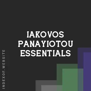 Iakovos Panayiotou Essentials | Indexof