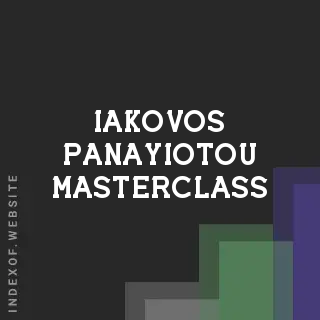 Iakovos Panayiotou Masterclass | Indexof