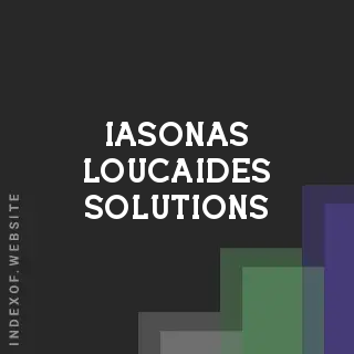 Iasonas Loucaides Solutions | Indexof