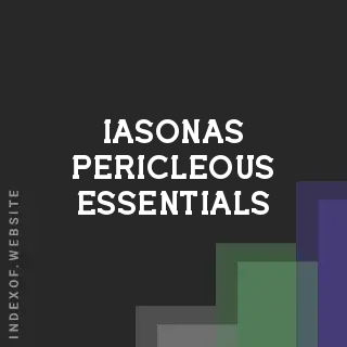Iasonas Pericleous Essentials | Indexof