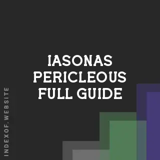 Iasonas Pericleous Full Guide | Indexof