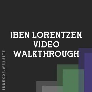 Iben Lorentzen Video Walkthrough | Indexof