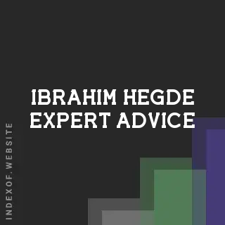 Ibrahim Hegde Expert Advice | Indexof
