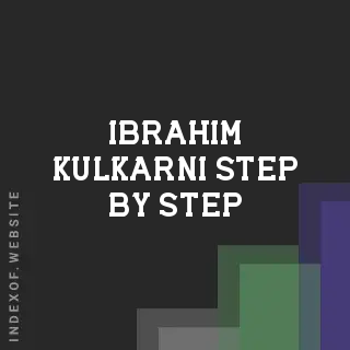 Ibrahim Kulkarni Step-by-Step | Indexof