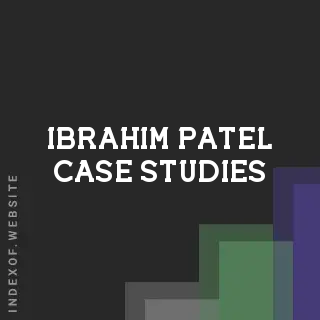 Ibrahim Patel Case Studies | Indexof