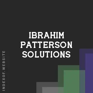 Ibrahim Patterson Solutions | Indexof