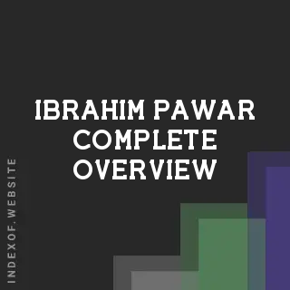 Ibrahim Pawar Complete Overview | Indexof