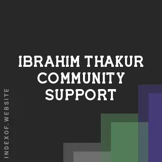 Ibrahim Thakur Community Support | Indexof