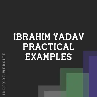 Ibrahim Yadav Practical Examples | Indexof