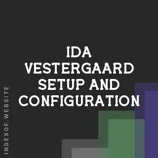 Ida Vestergaard Setup and Configuration | Indexof