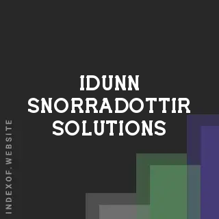 Idunn Snorradottir Solutions | Indexof
