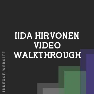 Iida Hirvonen Video Walkthrough | Indexof