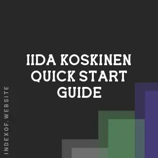 Iida Koskinen Quick Start Guide | Indexof
