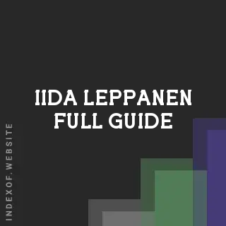 Iida Leppanen Full Guide | Indexof