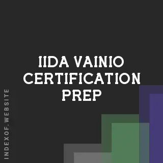 Iida Vainio Certification Prep | Indexof