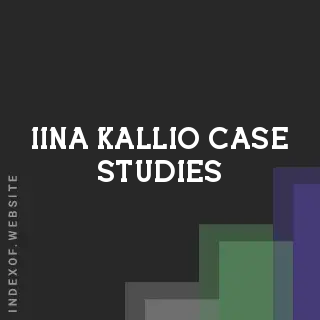 Iina Kallio Case Studies | Indexof