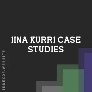 Iina Kurri Case Studies | Indexof