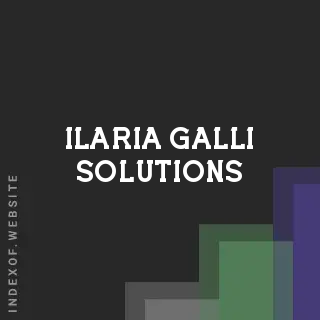 Ilaria Galli Solutions | Indexof