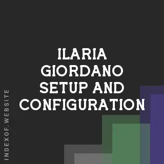 Ilaria Giordano Setup and Configuration | Indexof