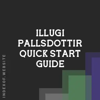 Illugi Pallsdottir Quick Start Guide | Indexof