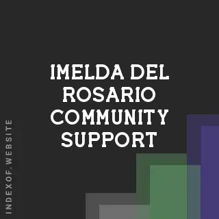 Imelda Del Rosario Community Support | Indexof