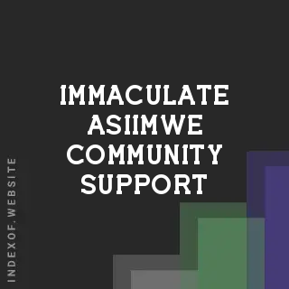 Immaculate Asiimwe Community Support | Indexof