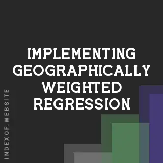 Implementing Geographically Weighted Regression (GWR) with Anisotropic Kernels - Indexof