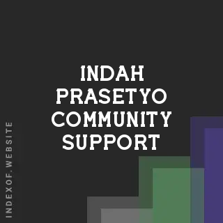 Indah Prasetyo Community Support | Indexof