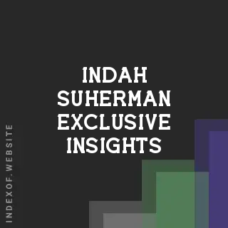 Indah Suherman Exclusive Insights | Indexof