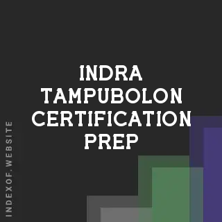 Indra Tampubolon Certification Prep | Indexof