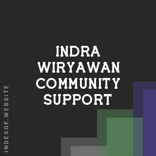 Indra Wiryawan Community Support | Indexof