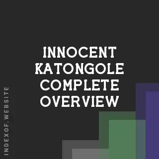Innocent Katongole Complete Overview | Indexof