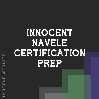 Innocent Navele Certification Prep | Indexof