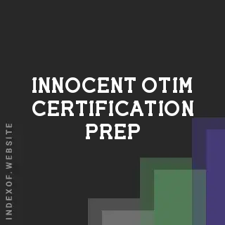 Innocent Otim Certification Prep | Indexof